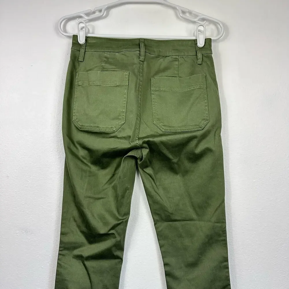 NWT J. Crew 9" Cargo Toothpick Pant Green 26 - Picture 4 of 16